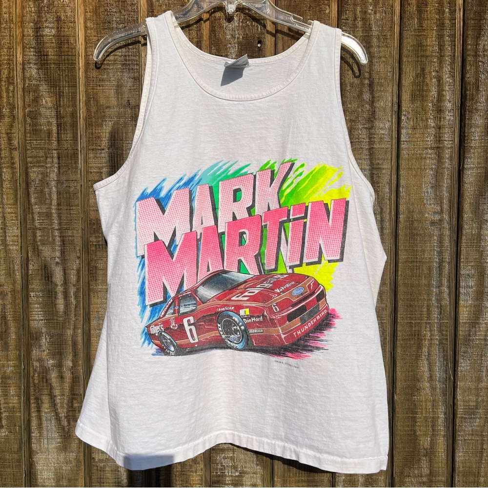Vintage Nascar Mark Martin #6 Tank Top Size X-Large